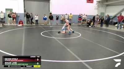 160 lbs Rr3 - Edgar Land, Soldotna Whalers Wrestling Club vs Devon Stolz, Interior Grappling Academy