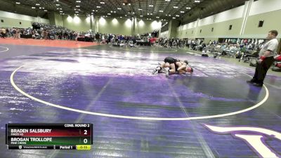 150 lbs Cons. Round 2 - Braden Salsbury, Maize HS vs Brogan Trollope, Pine Creek