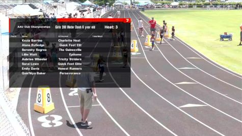 Youth Girls' 200m, Finals 3 - Age 6