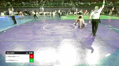 152 lbs Semifinal - Jeremy Marsella, Shore Thing vs Brian Clifford, Apex