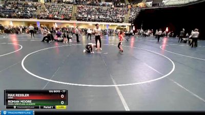 77 lbs Champ. Round 2 - Roman Moore, Moen Wrestling Academy vs Max Ressler, Iowa