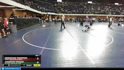 70 lbs Semifinal - Johnathan Thompson, Sebolt Wrestling Academy vs Anderson Osgood, Big Game Wrestling Club