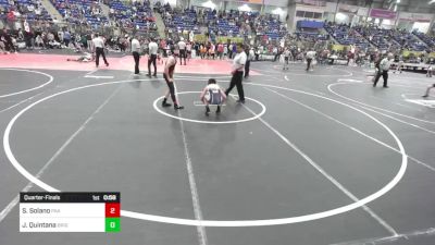 105 lbs Quarterfinal - Juan Julian Quintana, Brighton Wrestling Club vs Sonny Solano, Paa