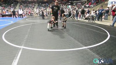 40 lbs Consi Of 8 #1 - Antonio Gonzales, Standfast vs Paris Wellman, Poteau Youth Wrestling Academy