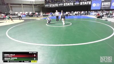 Girls 1B/2B/1A/2A 170 Semifinal - Regan Swope, Meridian (Girls) vs Emma Villa, Royal (Girls)