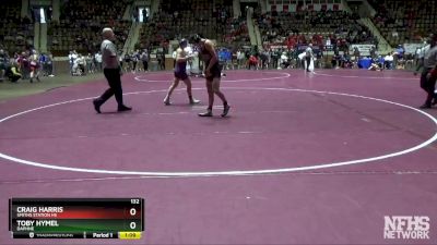 132 lbs Quarterfinal - Toby Hymel, Daphne vs Craig Harris, Smiths Station Hs