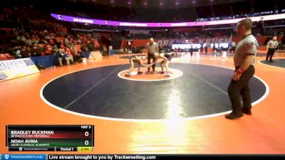 2A 106 lbs Quarterfinal - Noah Avina, Joliet (Catholic Academy) vs Bradley Ruckman, Bethalto (Civic Memorial)