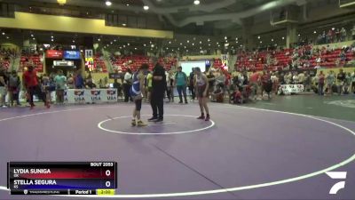 117 lbs Champ. Round 1 - Lydia Suniga, OK vs Stella Segura, KS