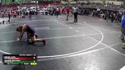 130 lbs Quarterfinal - Mikael Hays, MWC Wrestling Academy vs George Kollman, Nebraska Boyz