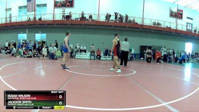 157 lbs Semifinal - Jackson Smith, Patriots Wrestling Club vs Isaiah Wilson, Southport Wrestling Club