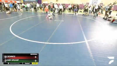 56 lbs Semifinal - Eli Schmitz, WI vs Oliver Umlauf, SD