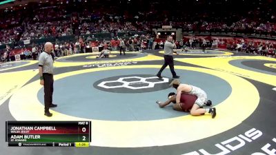 D1-132 lbs Quarterfinal - Adam Butler, St. Edward vs Jonathan Campbell, Walsh Jesuit