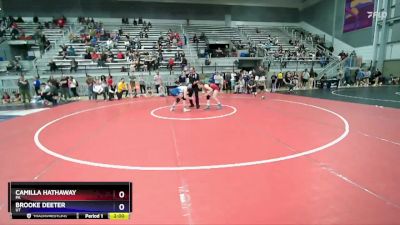 58 lbs Quarterfinal - Camilla Hathaway, PA vs Brooke Deeter, UT