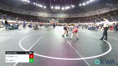 120 lbs Quarterfinal - Rance Gullett, Hilldale Youth Wrestling Club vs Marvyon Lyles, Tulsa Blue T Panthers