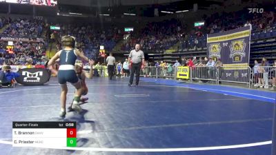 55 lbs Quarterfinal - Tinley Brannon, Danville vs Charlotte Priester, Mercer