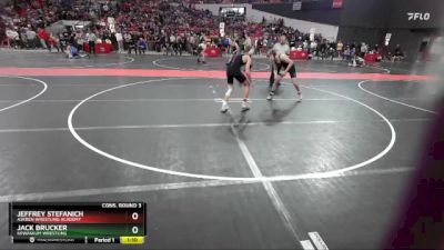 140 lbs Cons. Round 3 - Jeffrey Stefanich, Askren Wrestling Academy vs Jack Brucker, Kewaskum Wrestling