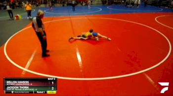 85 lbs Semis & 1st Wrestleback (8 Team) - Jackson Thorn, STMA (St. Michael/Albertville) vs Kellon Hanson, NLS (New London/Spicer)