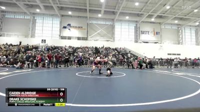 106 lbs Champ. Round 2 - Drake Schomske, Purple Eagles Wrestling Academy vs Caiden Aldridge, Canastota Youth Wrestling