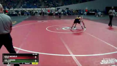 4A-126 lbs Semifinal - Kai Carson, La Grande vs Kyle Nichols, Henley