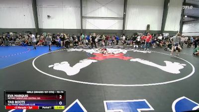 70-74 lbs 2nd Place Match - Eva Marquis, Victory Wrestling-Central WA vs Tasi Boots, All-Phase Wrestling Club