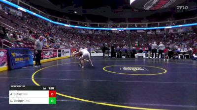 145 lbs Round Of 16 - Jackson Butler, Bishop McCort vs Gavin Badger, Lancaster Catholic