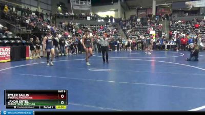 180 lbs Quarterfinal - Jaxon Ertel, Neosho Youth Wrestling vs Kyler Sallis, Immortal Athletics WC