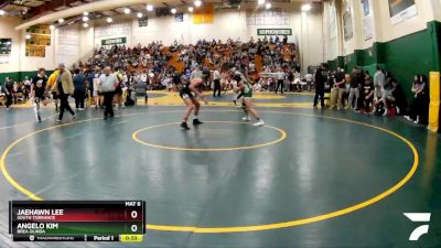 138 lbs Cons. Round 5 - Angelo Kim, Brea Olinda vs Jaehawn Lee, South Torrance