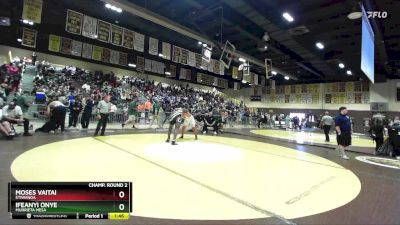 215 lbs Champ. Round 2 - Moses Vaitai, Etiwanda vs Ifeanyi Onye, Murrieta Mesa