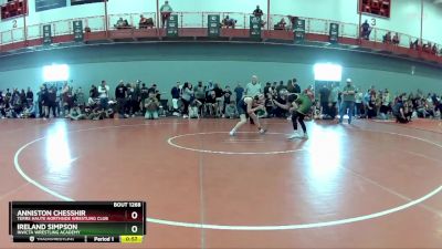 102 lbs Cons. Round 4 - Ireland Simpson, Invicta Wrestling Academy vs Anniston Chesshir, Terre Haute Northside Wrestling Club