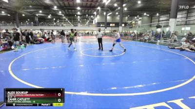 132 lbs Round 3 (4 Team) - Alex Soukup, NORTH CAROLINA WRESTLING FACTORY - BLUE vs Zahir Catlett, HEAVY HITTING HAMMERS