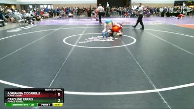 110 lbs Quarterfinal - Adrianna Ciccarelli, Platte County vs Caroline Farris, Francis Howell