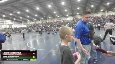 71 lbs 1st Place Match - Jonathan Bexfield, Sanderson Wrestling Academy vs Mason Sandness, Ravage Wrestling Club