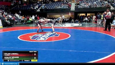 7A-157 lbs Quarterfinal - Konlin Weaver, Camden County vs Dylan Lobdell, Lambert