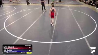 100 lbs Round 2 - Liam Collins, Prior Lake Wrestling Club vs Ian Olson, Waconia Wrestling Club