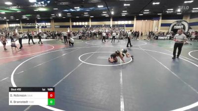 73 lbs Quarterfinal - DeAndre Robinson, Cougars Wrestling Club vs Rebecca Bramstedt, Threshold WC