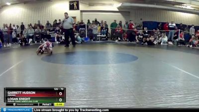 70 lbs Cons. Round 2 - Garrett Hudson, Indiana vs Logan Knight, Indian Creek Wrestling Club