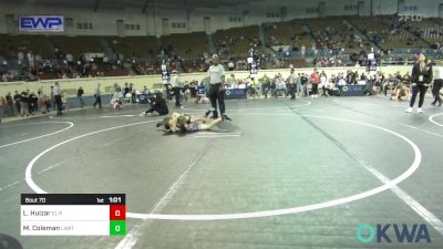 70 lbs 3rd Place - Lucas Huizar, El Reno Wrestling Club vs Mason Coleman, Lawton Legends Youth Wrestling