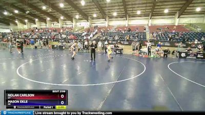 92 lbs Cons. Round 3 - Nolan Carlson, UT vs Mason Ekle, AK