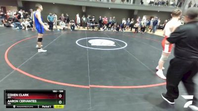 138 lbs Champ. Round 2 - Cohen Clark, WA vs Aaron Cervantes, WA