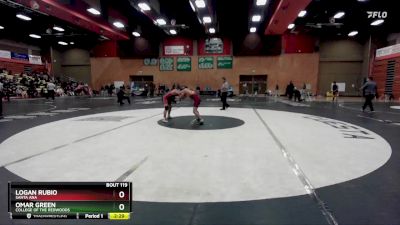 125 lbs Cons. Round 2 - Logan Rubio, Santa Ana vs Omar Green, College Of The Redwoods