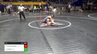 70 lbs Consi Of 16 #2 - Griffin Doroshenko, North Pocono vs Shane Clark, Penn Trafford