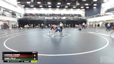 165 lbs Cons. Round 2 - Robin Oxlaj, Santa Rosa Junior College vs Cadence Turner, Mt San Antonio College