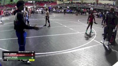 105 lbs Semifinal - Kache Jordan, Monarch Wrestling Club - David City vs Azariah Bonar, MWC Wrestling Academy