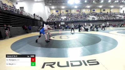 165 lbs Consi Of 16 #1 - David Rodgers, Cardinal Newman vs Gavin Boyd, Mercersburg Academy