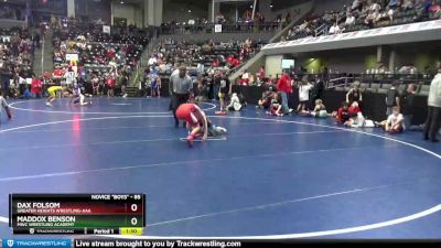 85 lbs Champ. Round 3 - Dax Folsom, Greater Heights Wrestling-AAA vs Maddox Benson, MWC Wrestling Academy