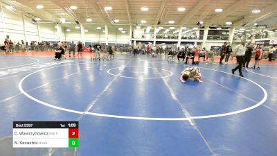 74 lbs Quarterfinal - Chael Wawrzynowicz, Wolfgang Wr Ac vs Nikos Sevastos, Mansfield