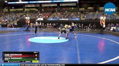 133 lbs Semifinal - Gabe Hixenbaugh, Montevallo vs Reece Barnhardt, UMary