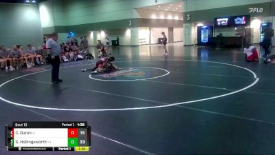 126 lbs Round 4 (6 Team) - Curtis Duren, Social Circle vs Sterling Hollingsworth, Tallahassee War Noles