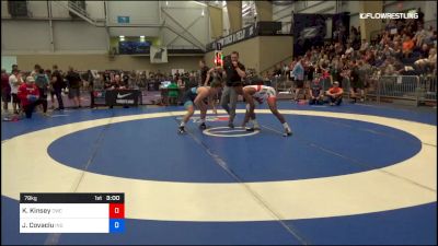 79 kg Round Of 64 - Krystian Kinsey, Cavalier Wrestling Club vs Jacob Covaciu, Indiana