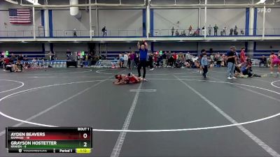 100 lbs Finals (2 Team) - Grayson Hostetter, Kraken vs Ayden Beavers, Rampage